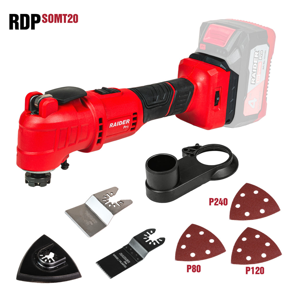 Raider R20 Unealta multifunctionala cu vibratii 20V 3° SOLO RDP-SOMT20