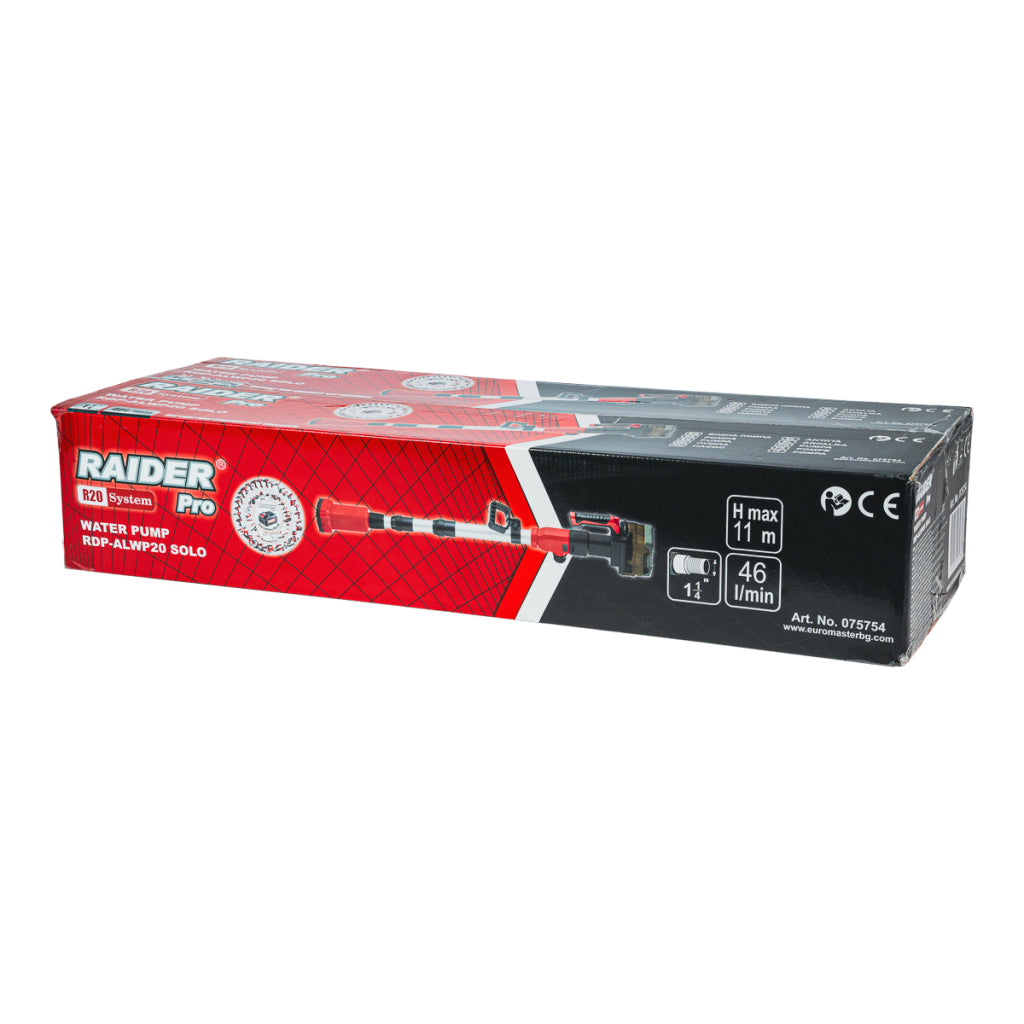 Raider R20 Pompa submersibila 20V 46L/min 11 m 1 si 1/4" SOLO RDP-ALWP20