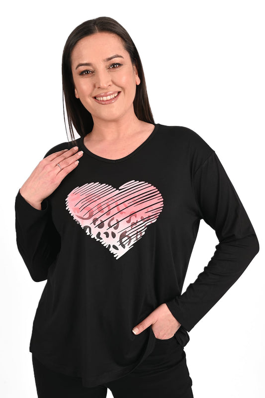 Bluza dama marimi mari Heart 1434-23