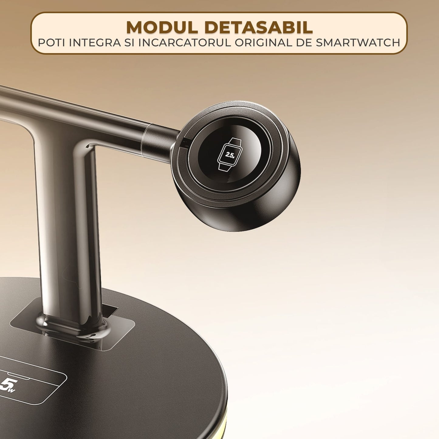 Incarcator Wireless 4 in 1 Timebox, 5W, multifunctional, Fast Charge 22, Samsung