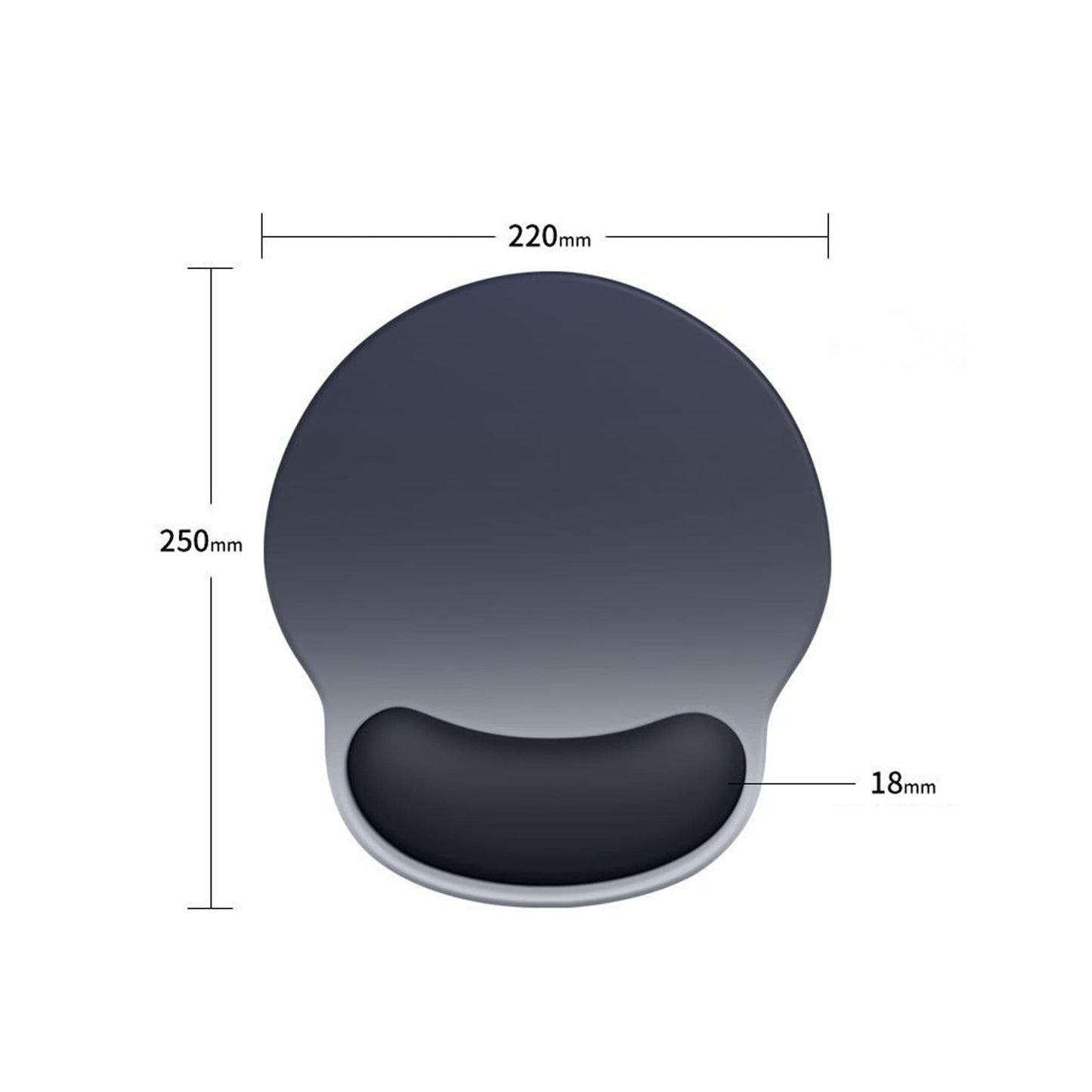Mousepad ergonomic cu Spuma cu Memorie pentru, Negru