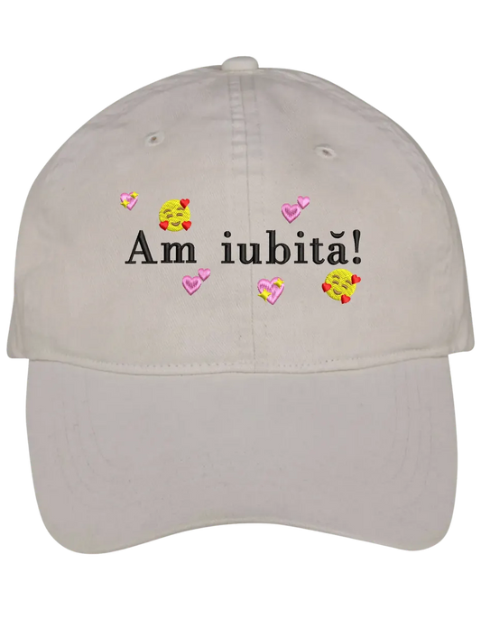 Sapca Am iubita! brodata