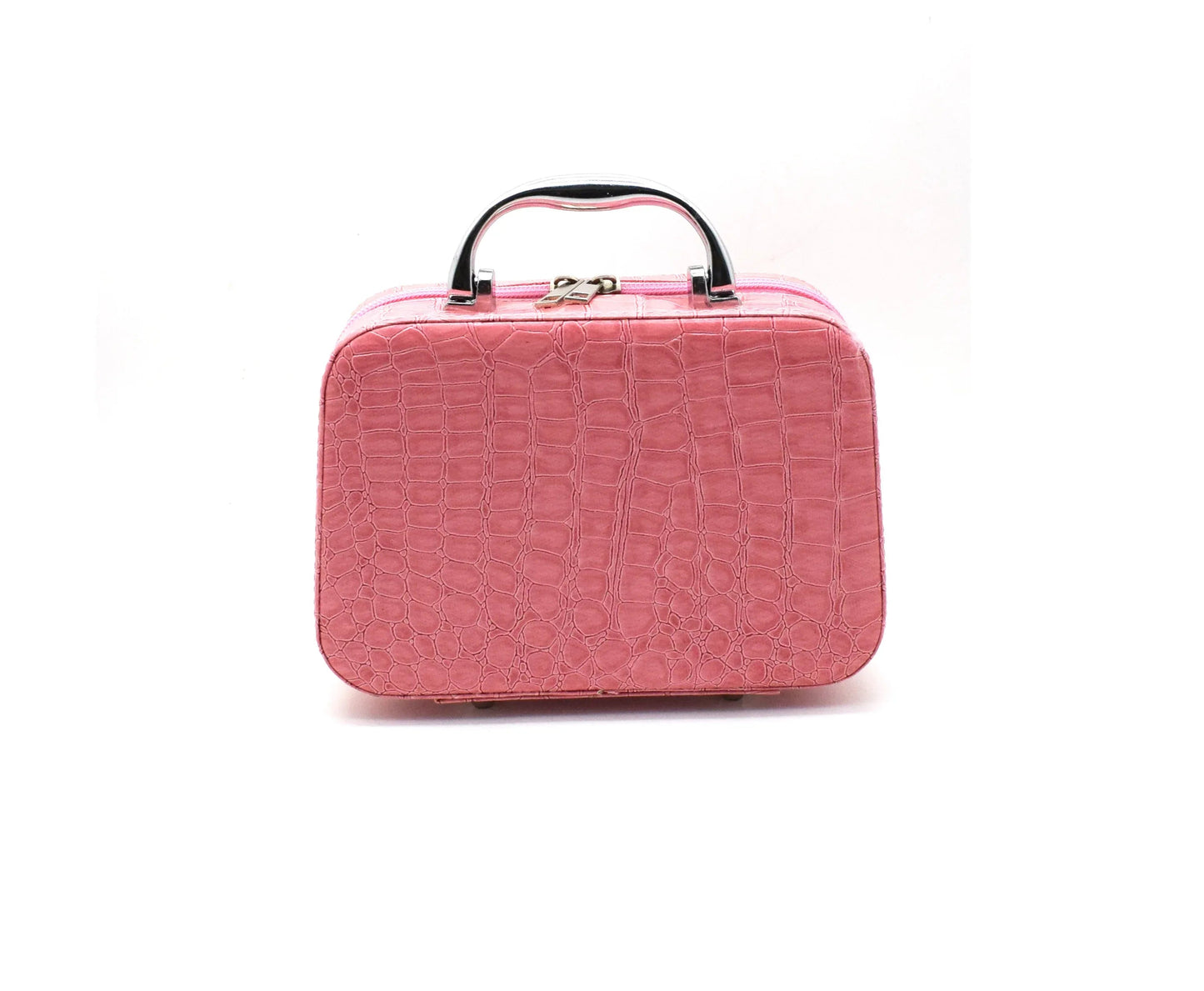 Geanta cosmetica cu oglinda, Naimeed D268, culoare Roz, 14 x 20 x 7 cm
