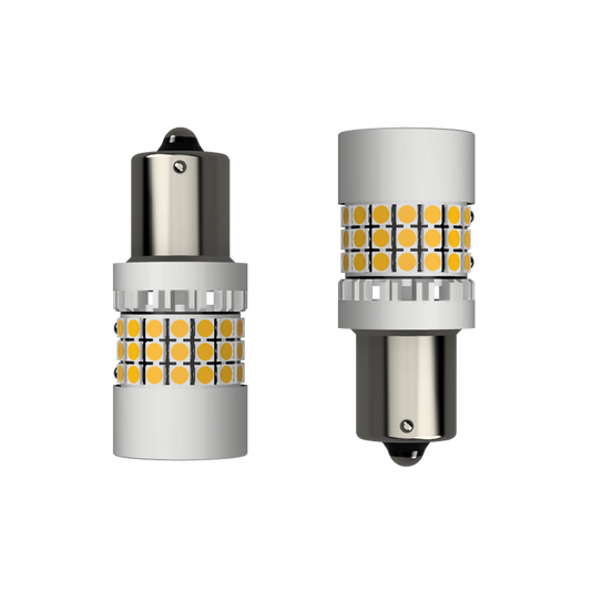 Set 2 x bec LED BA15S P21W LUSMAR™ 7000 lm Canbus - fara eroare - off-road
