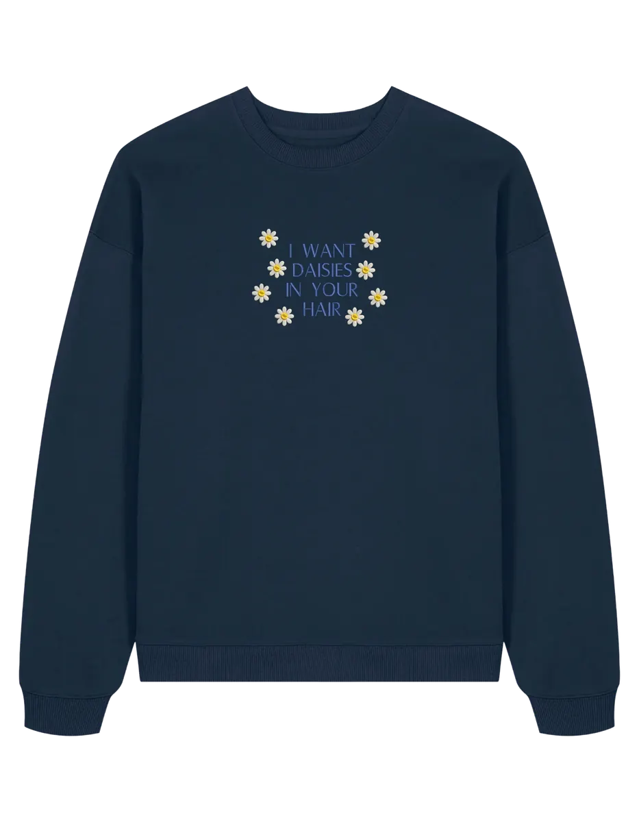 Daisies sweatshirt bookish