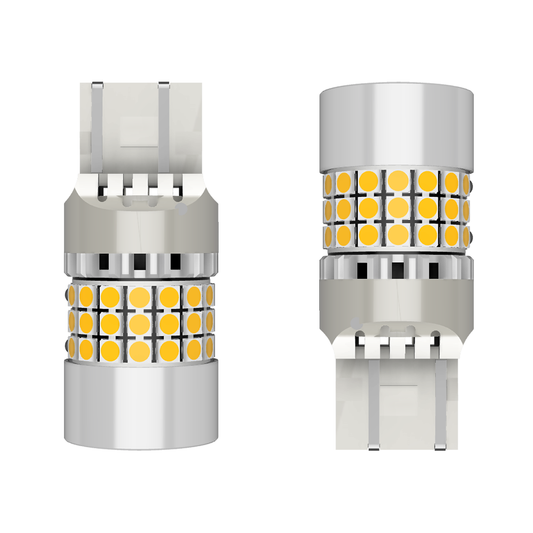 Set 2 x bec LED T20 W21/5W LUSMAR™ 7000 lm - fara eroare - off-road