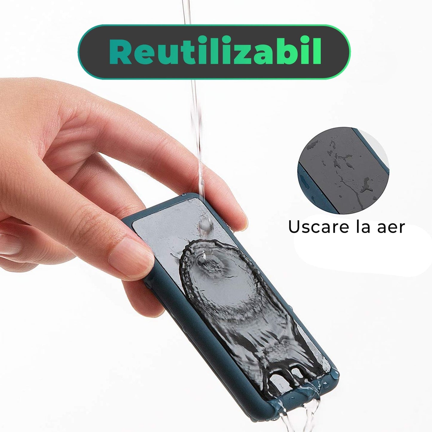Organizator de cabluri Magentic Timebox, cu 5 locuri, masa, noptiera, Albastru