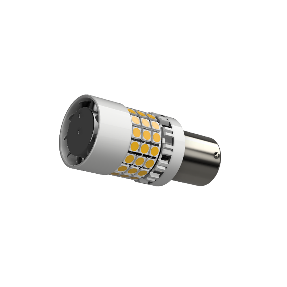Set 2 x bec LED BA15S P21W LUSMAR™ 7000 lm Canbus - fara eroare - off-road