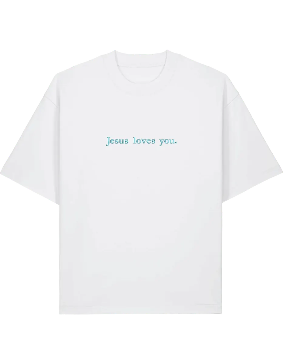 Jesus loves you tricou