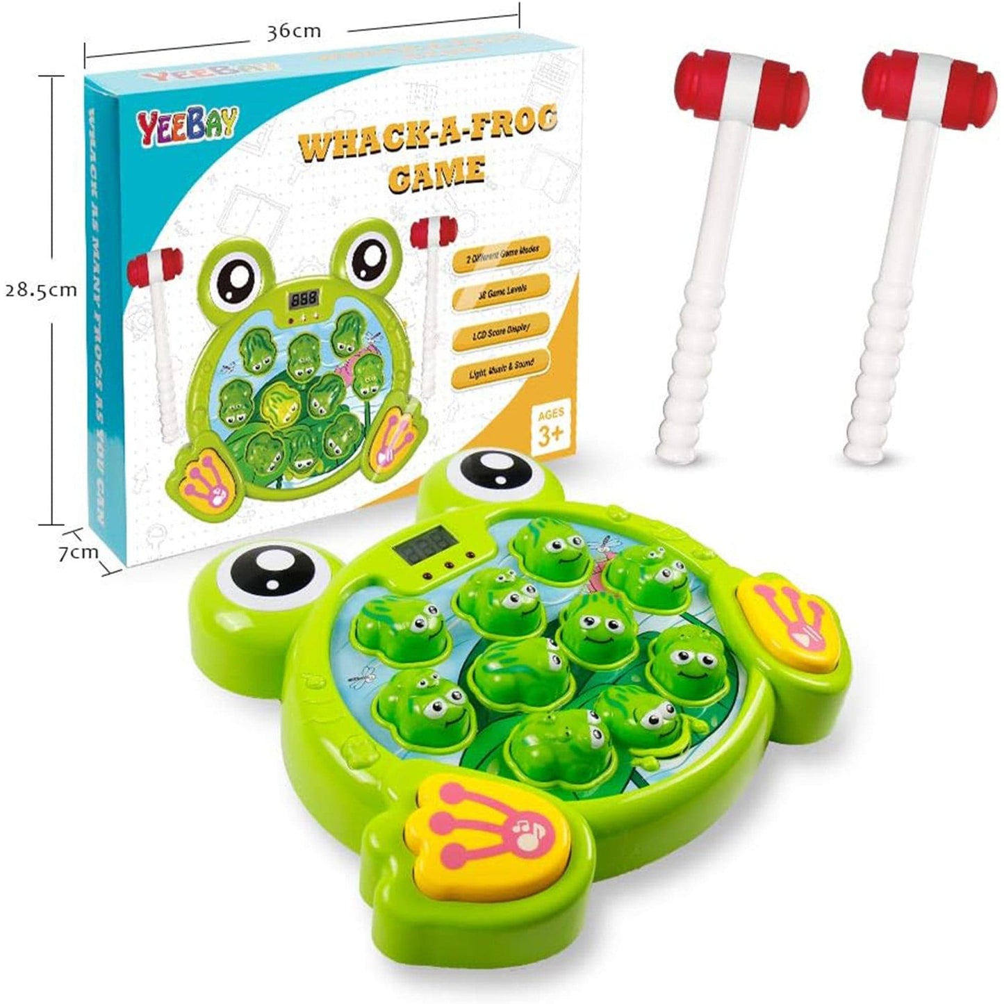 Joc Interactiv Timebox, "Loveste Broscuta" cu 2 Ciocanele, Verde