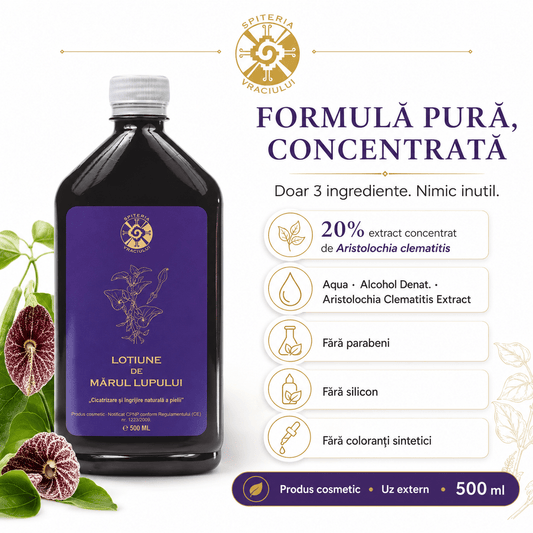 Leac Bătrânesc pentru Piele – Loțiune cu Mărul Lupului | 500ml