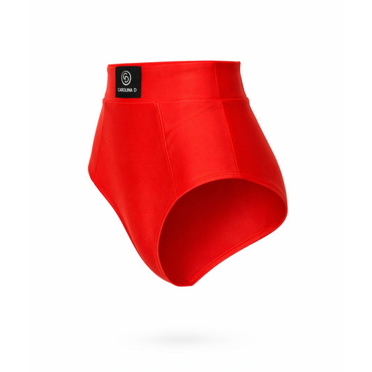 Chiloti modelatori din lycra cu talie inalta Rosii