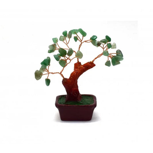 Copacel Feng Shui cu Pietre de Aventurin, Suport Ceramic, Naimeed, D3011VR, Inaltime 8cm