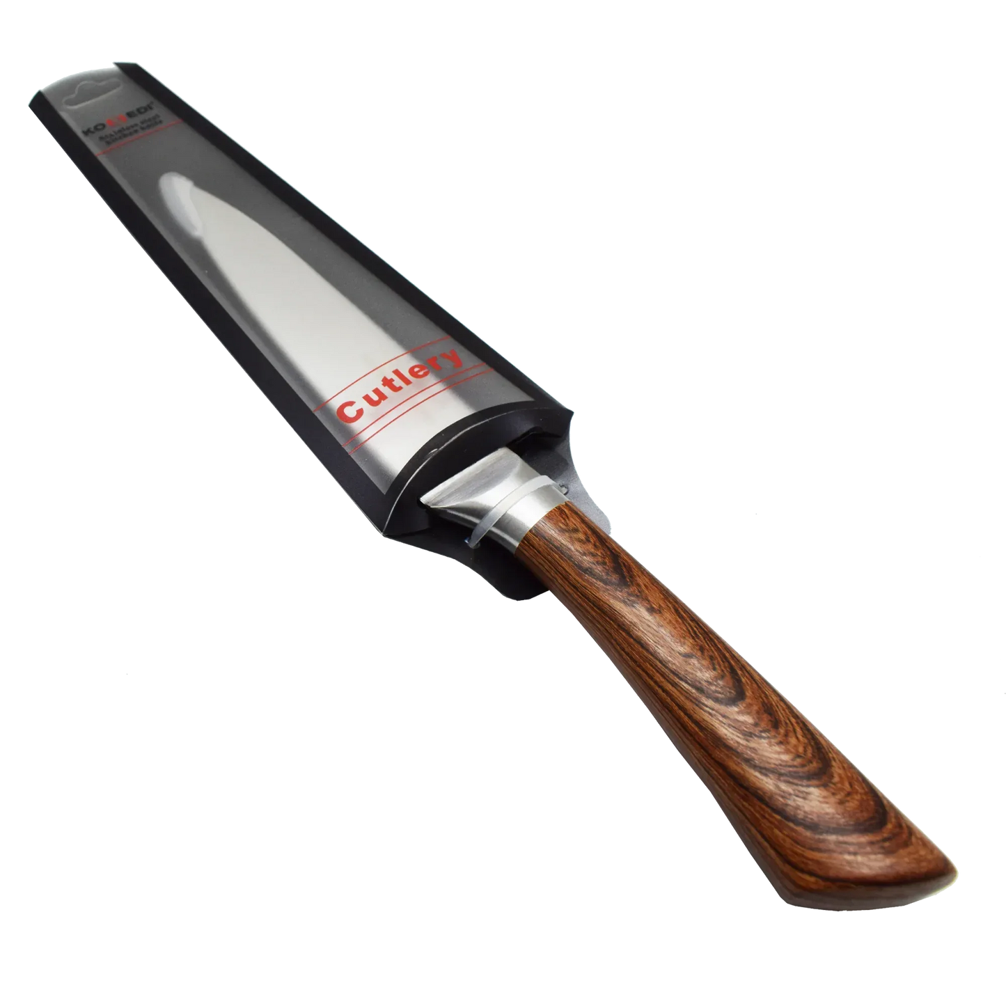 Cutit pentru legume, Naimeed D3362, gama Konedi, otel inoxidabil, maner imitatie lemn, 12.5 cm