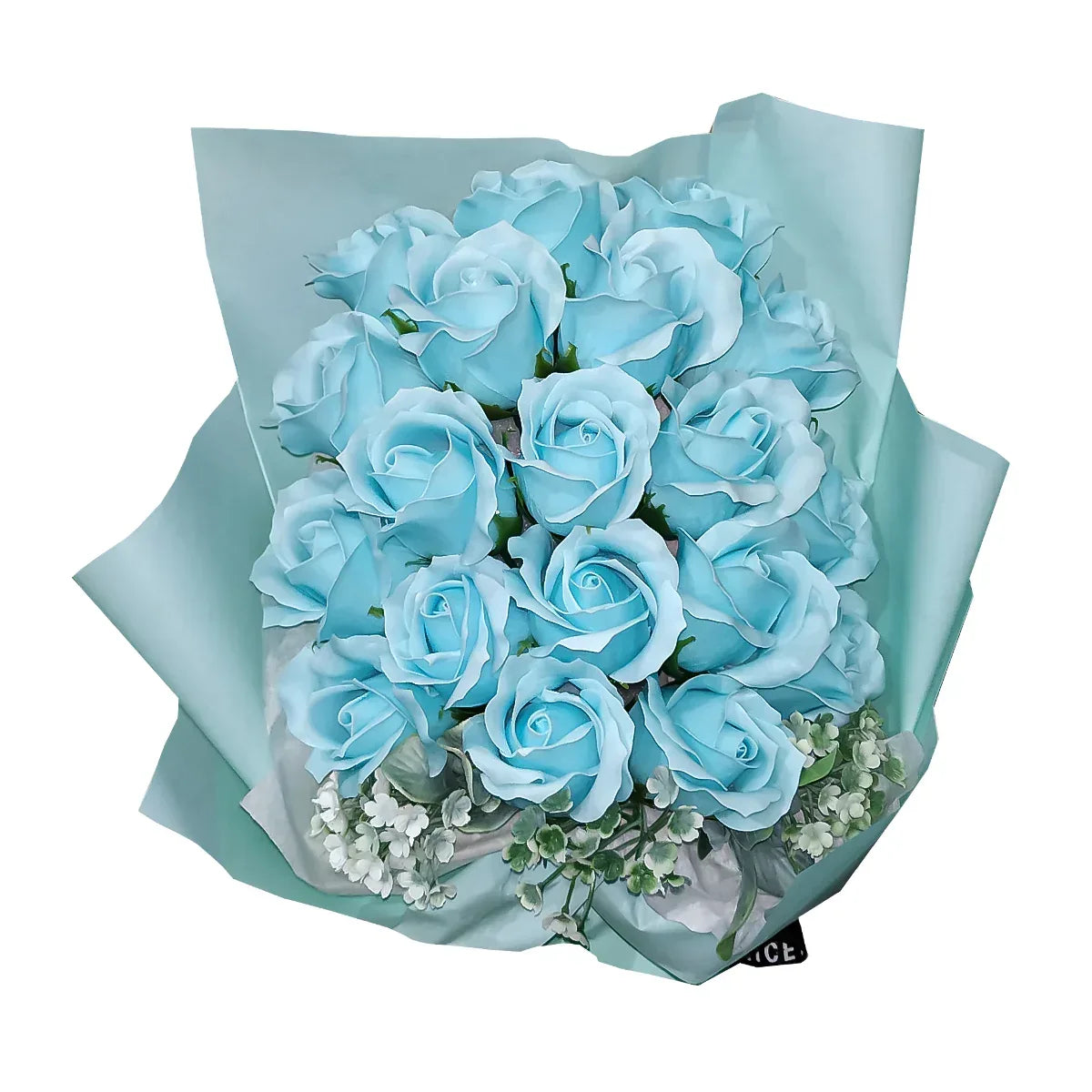 Aranjament floral elegant, flori de sapun, D4072, Blue