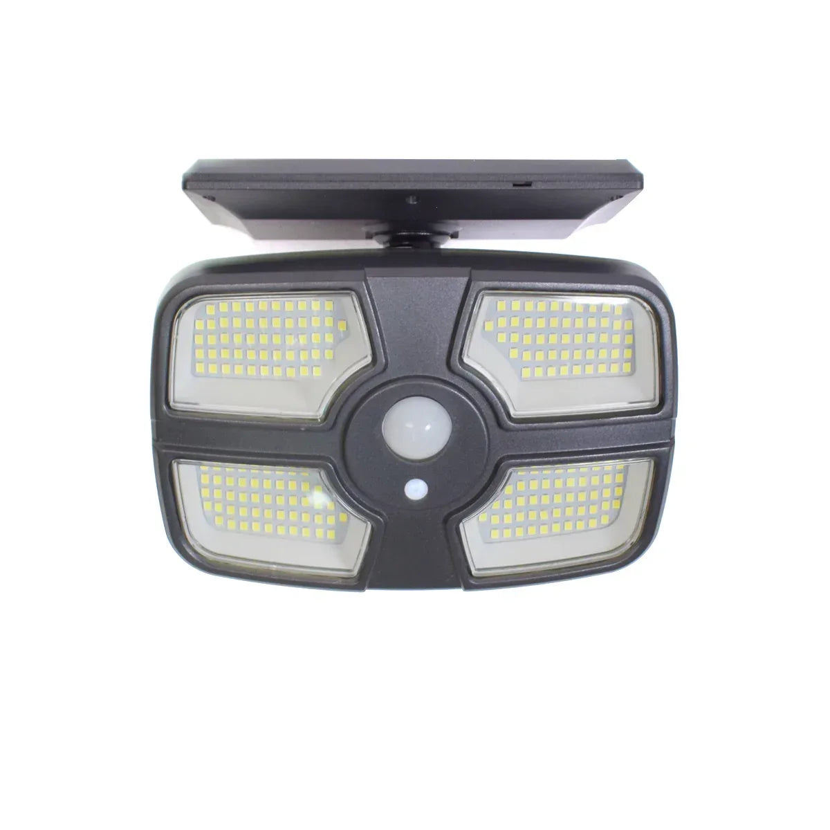 Lampa solara, cu senzor de miscare, telecomanda, lumina LED, acumulator, Naimeed D4339, 208 LED-uri