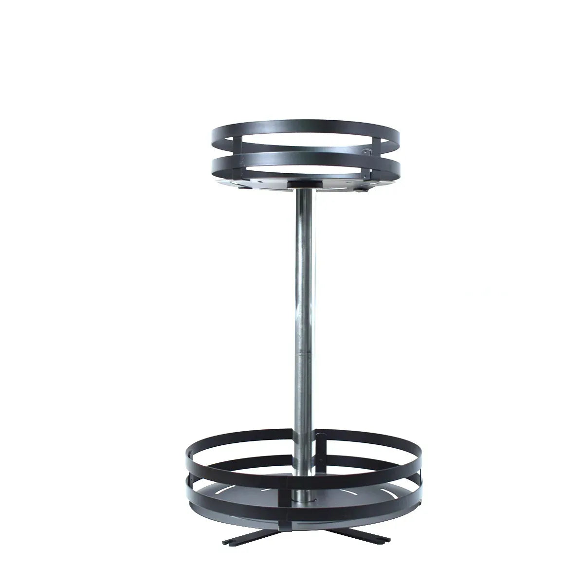 Suport metalic, rotativ, 2 polite, Naimeed D4431, Negru