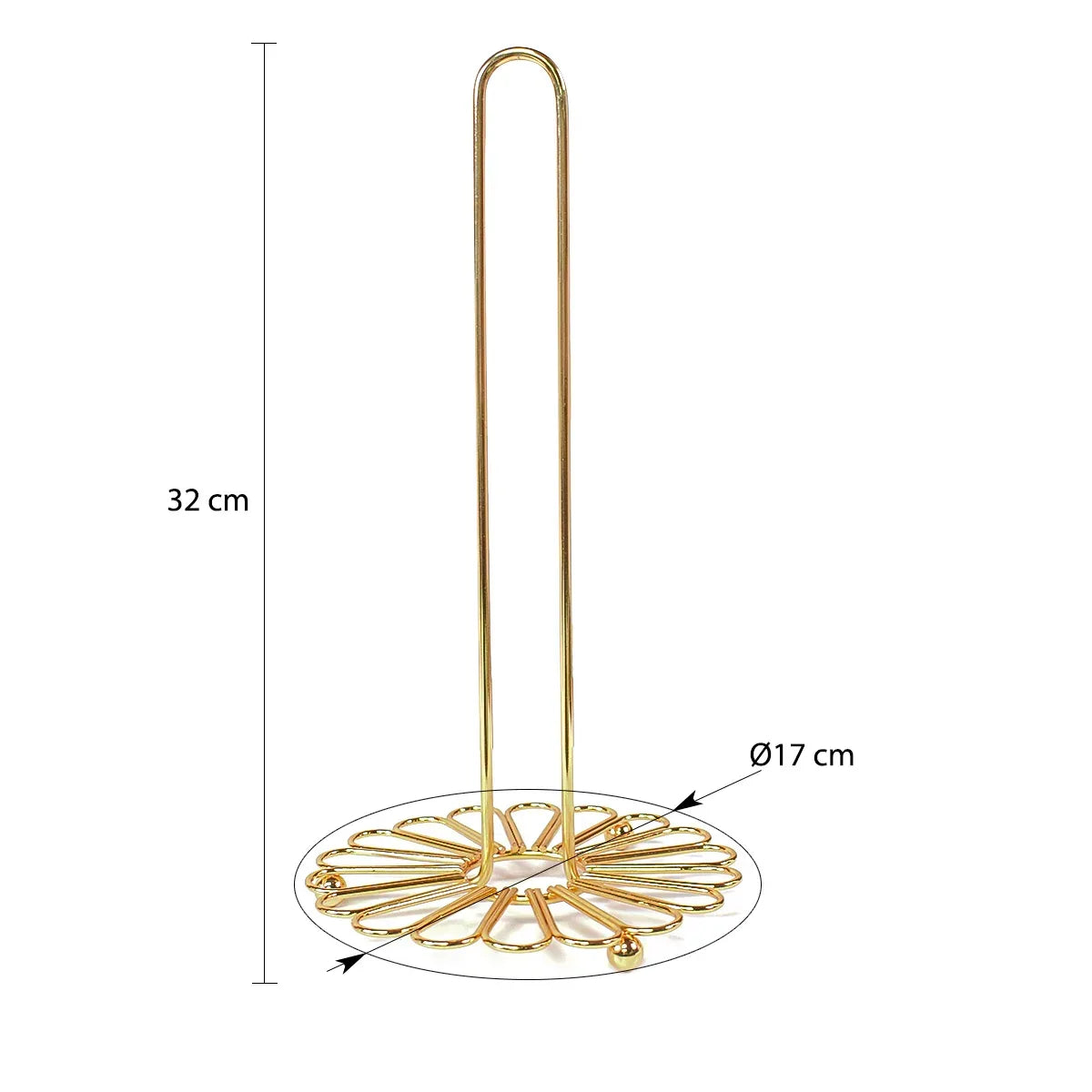 Suport servetele din metal, Naimeed D4775, Auriu