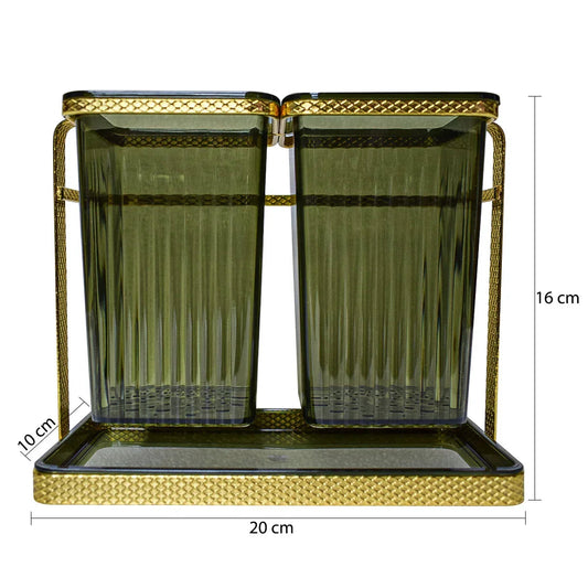 Suport tacamuri din metal, Naimeed D4780, Auriu