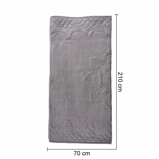 Cuvertura Canapea, Naimeed D4890M, 70x210cm, poliester, pufoasa, matlasata, Gri