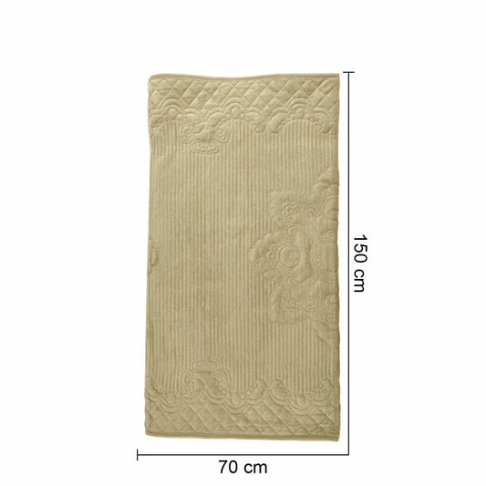 Cuvertura Canapea, Naimeed D4892S, 70x150cm, poliester, pufoasa, matlasata, Crem
