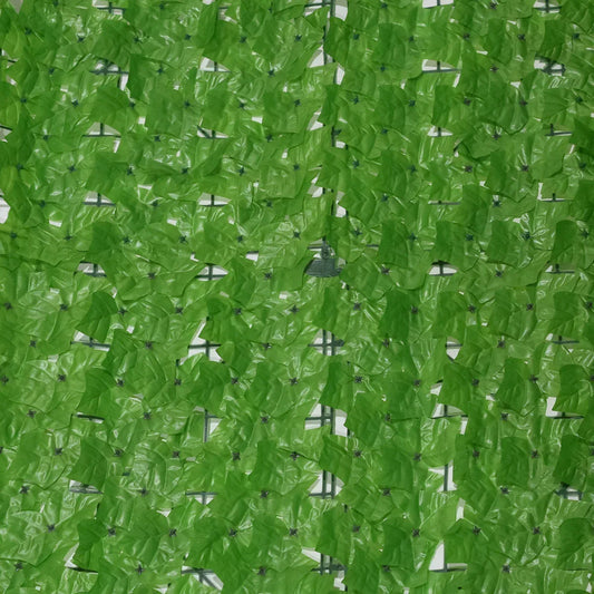 Set 3 role din frunze artificiale, Naimeed D4960SET3 iedera, pentru efect de gard viu, exterior si interior, special pentru crearea unui spatiu intim, cu rezistenta la apa si la razele UV, paravan pentru balcon, terasa si gard, Verde Deschis