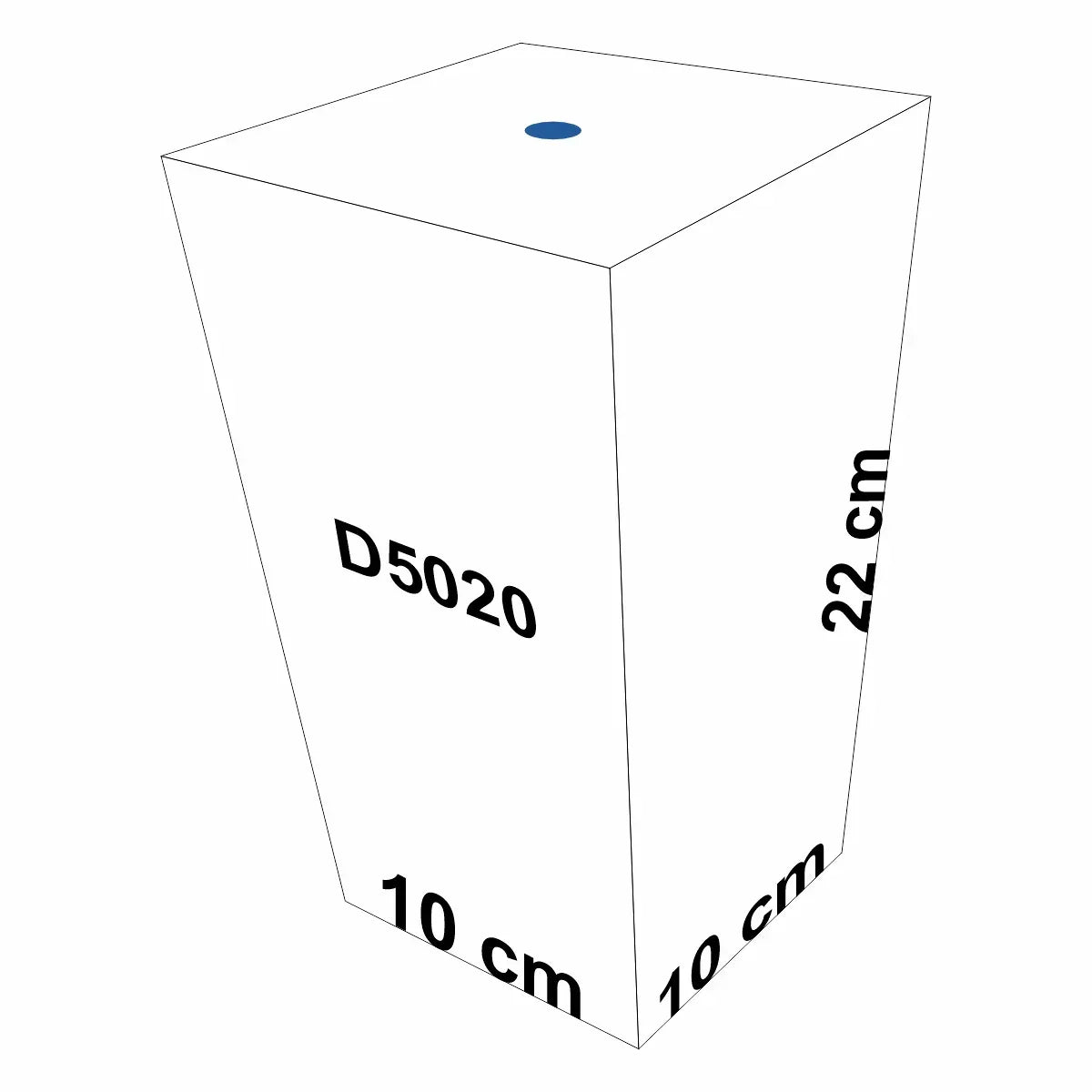 Pahar cu capac si pai, Naimeed D5020, Albastru-unicorn