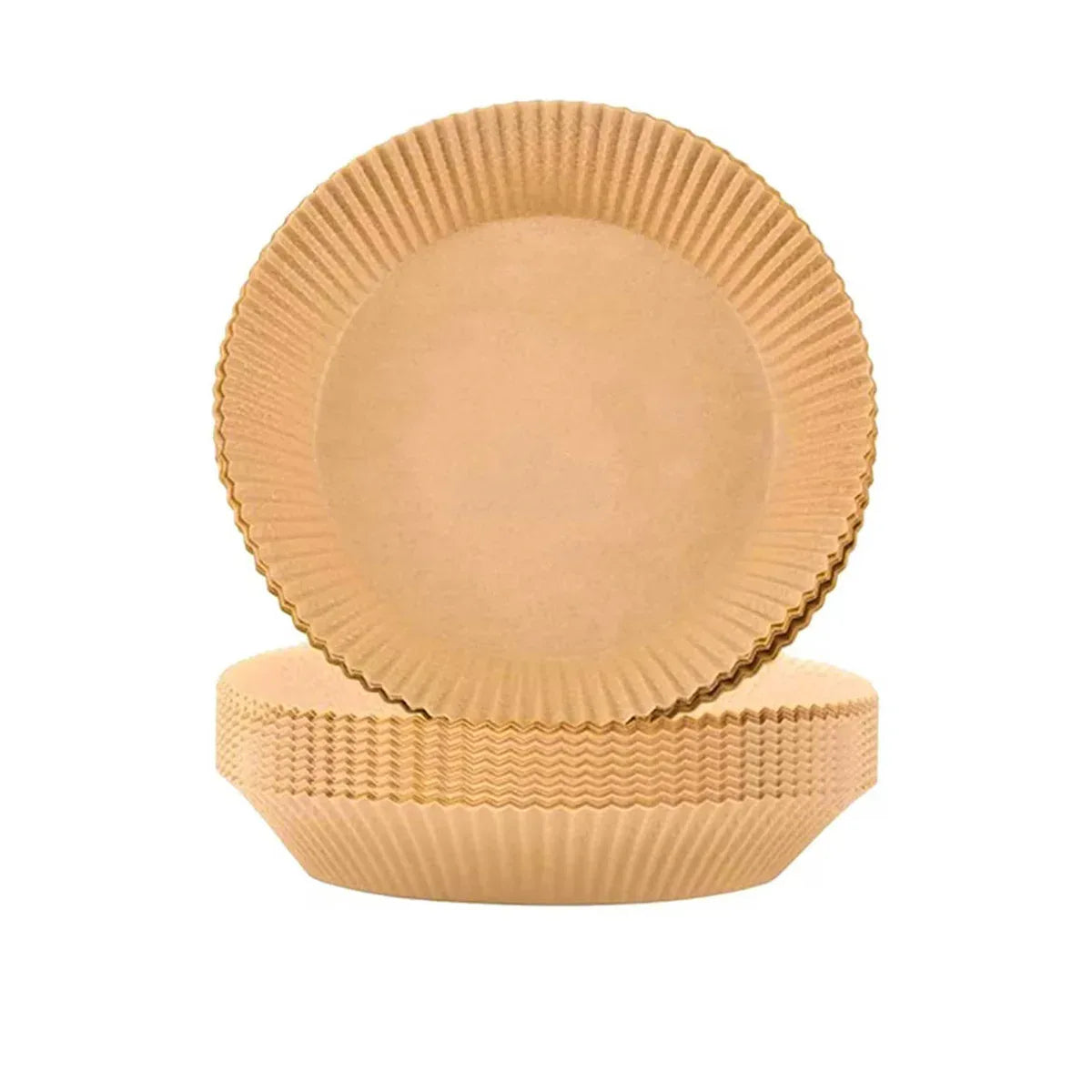 Set 100 bucati hartie de copt, Naimeed D5142, pentru friteuza, cuptor cu microunde, Maro