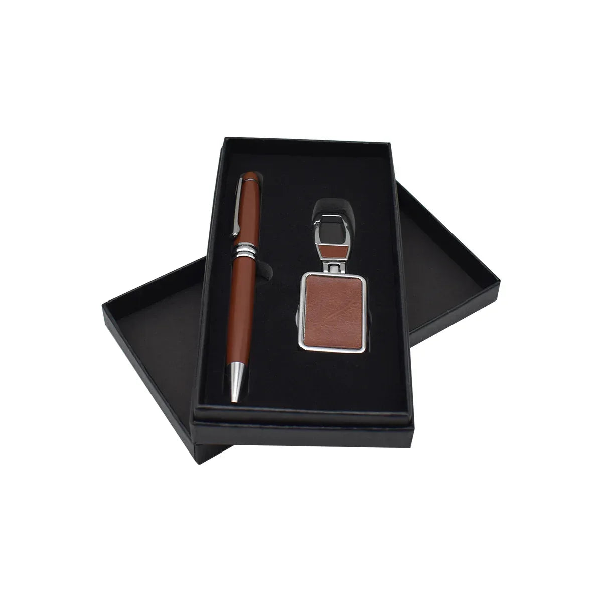 Set 2 piese, Naimeed D5245, breloc, pix, elegant, Maro