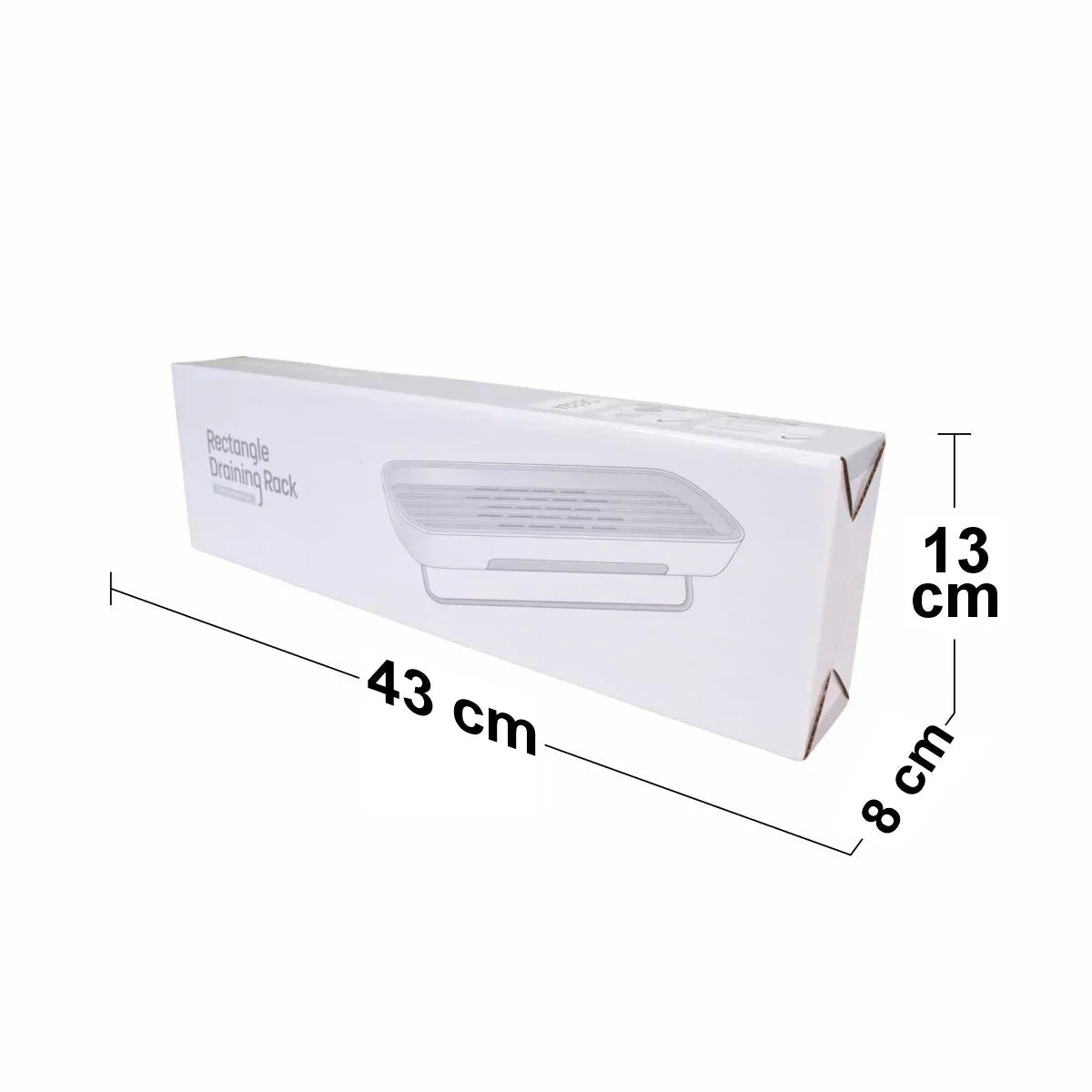 Etajera baie, multifunctionala, Naimeed D5324, 12x42x7cm Alb
