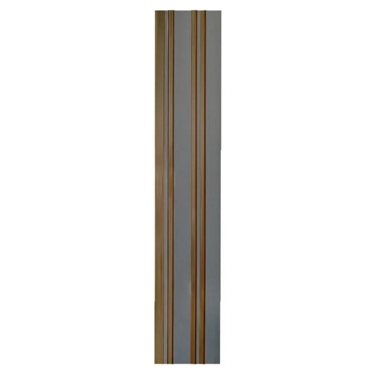 Set 5 panouri decorative, riflaj, polimer rigid, Naimeed D5493, 270x12x1cm, Gri/Auriu