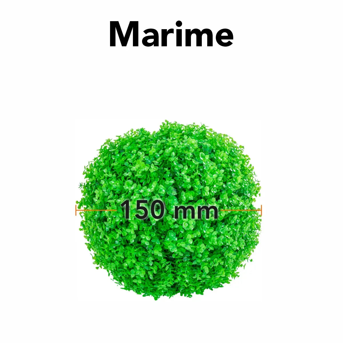 Sfera din plante artificiale, Naimeed D5957, Verde, 150mm