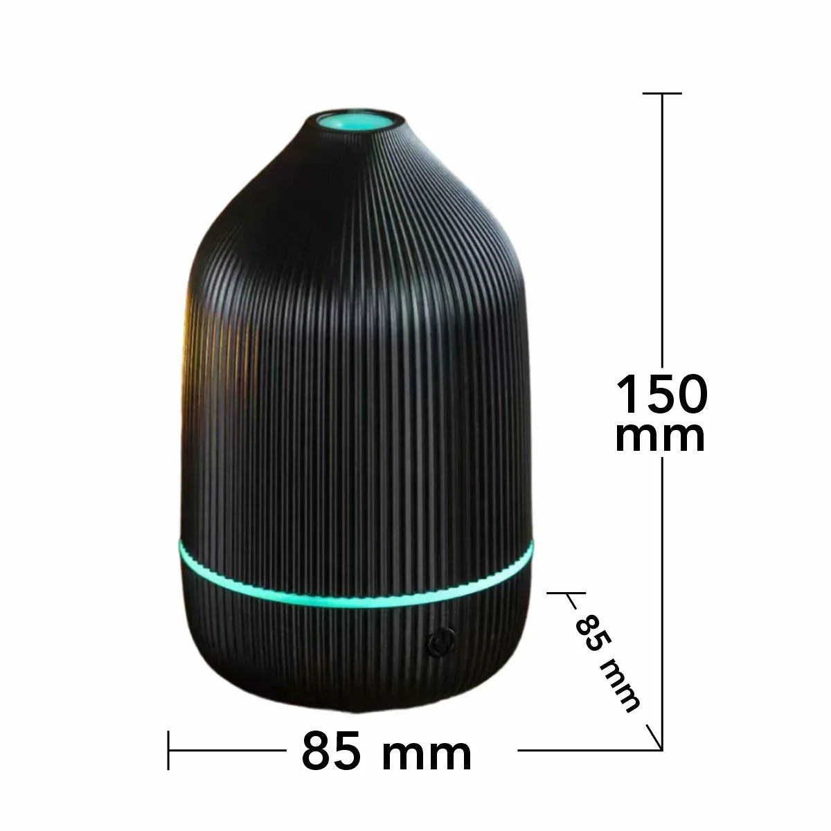 Umidificator cu aromaterapie, Naimeed D6045, Negru, 85x150x85mm