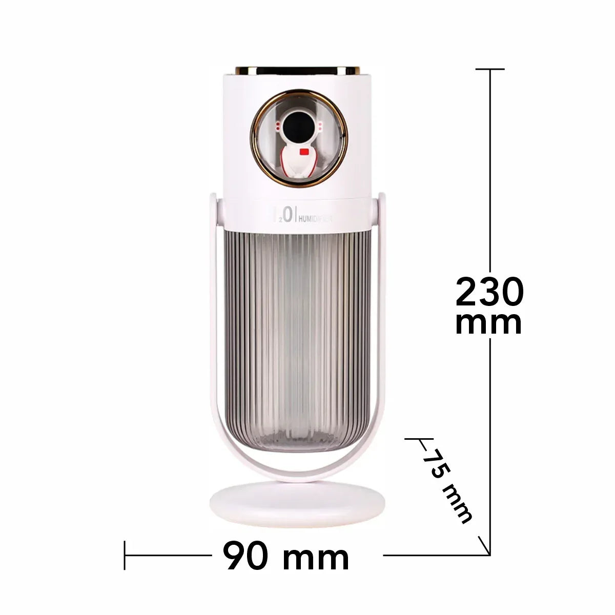 Umidificator cu aromaterapie pentru camera copiilor, Naimeed D6068, Alb, 90x230x75mm