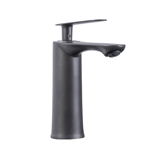 Baterie pentru baie cu design modern, Naimeed D6199, Gri mat