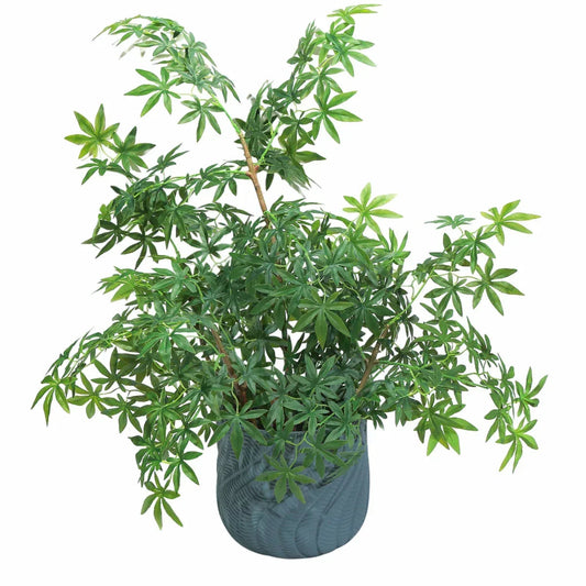 Ghiveci ecologic, Eco-friendly, Naimeed D6381, Mic, din materiale minerale, Albastru Provincial, 26x29x29cm
