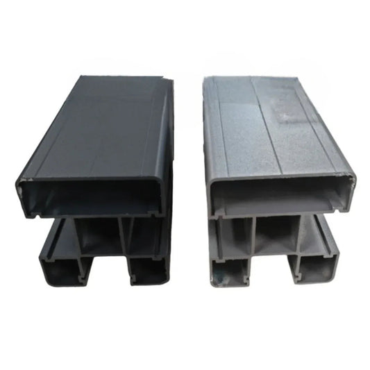 Stalp din Aluminiu pentru Gard, Naimeed D6475, 187x7x7 cm, Gri