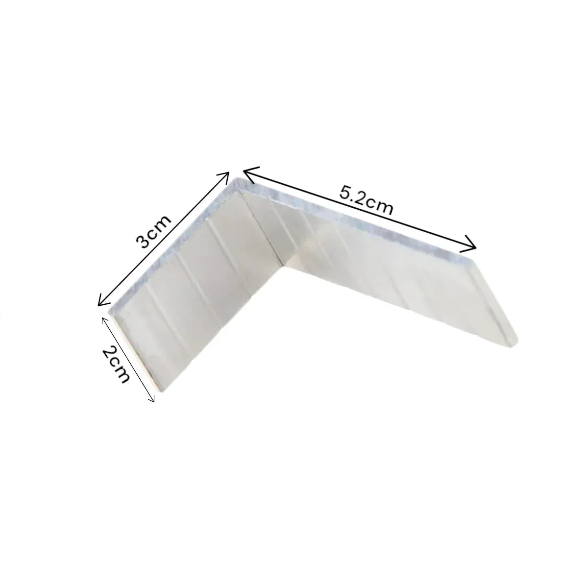Suport de fixare sina gard WPC, aluminiu, Naimeed D6481, 5.2x3x2 cm, Gri
