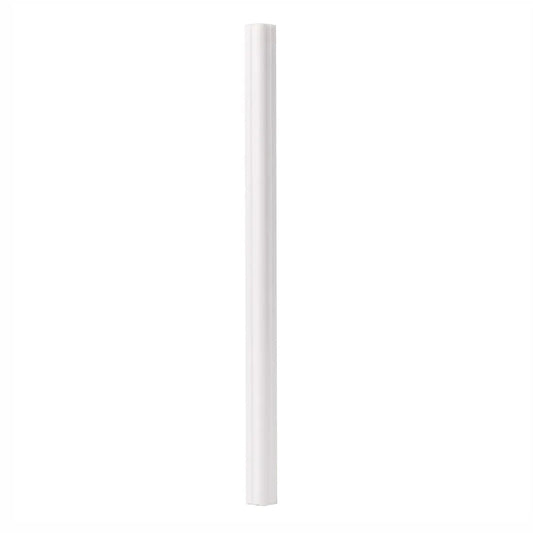 Set 5 Bagheta decorativa, polimer rigid, Naimeed D6690, Alb, 230x2x1cm