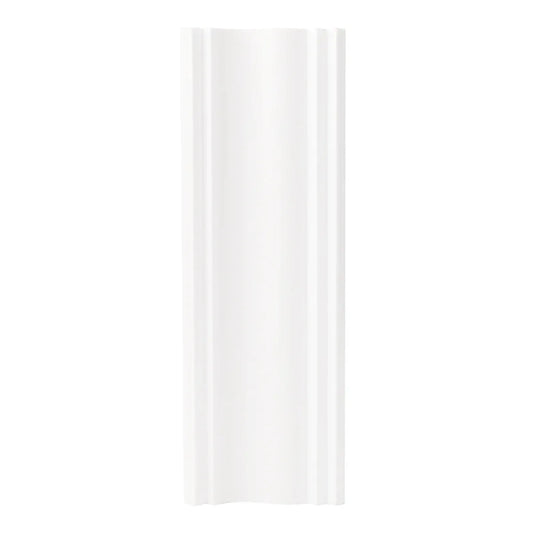 Set 5 plinte decorative, polimer rigid, Naimeed D6697, Alb, 2300x120x15mm