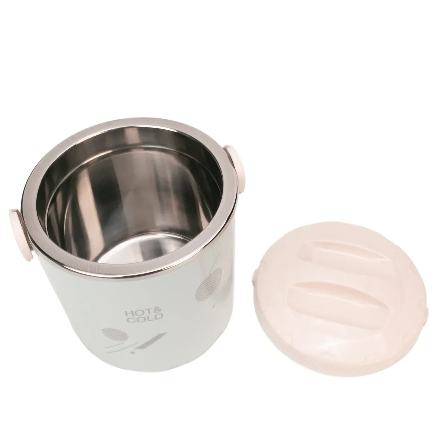 Caserola termica, set 3 piese, Thermo Class, cu interior din inox, Naimeed D6704, Albastru deschis