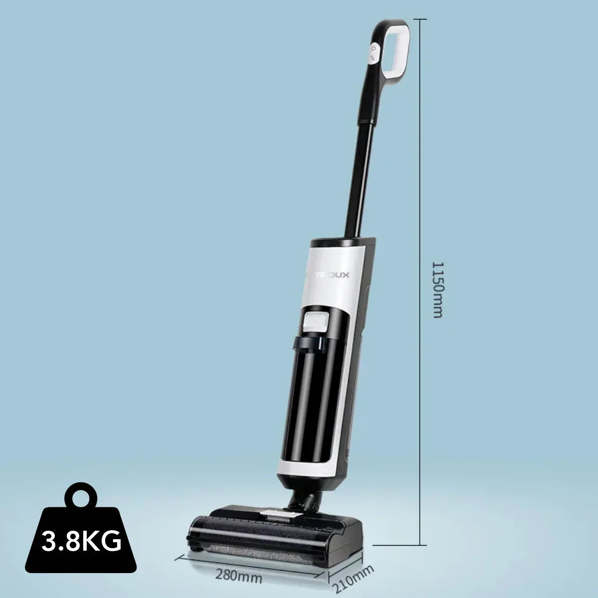 Aspirator Vertical cu mop, Inteligent Liectroux i7PRO(D6820), ghid vocal, autonomie 35 de minute, rezervor de apa murdara 800ml, rezervor apa curata 600ml, 1150x280x210mm, Negru