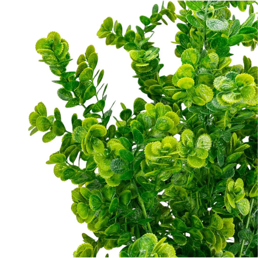 Planta decorativa artificiala, fara ghiveci, tip Eucalipt, Naimeed D6952, 105 cm, Verde