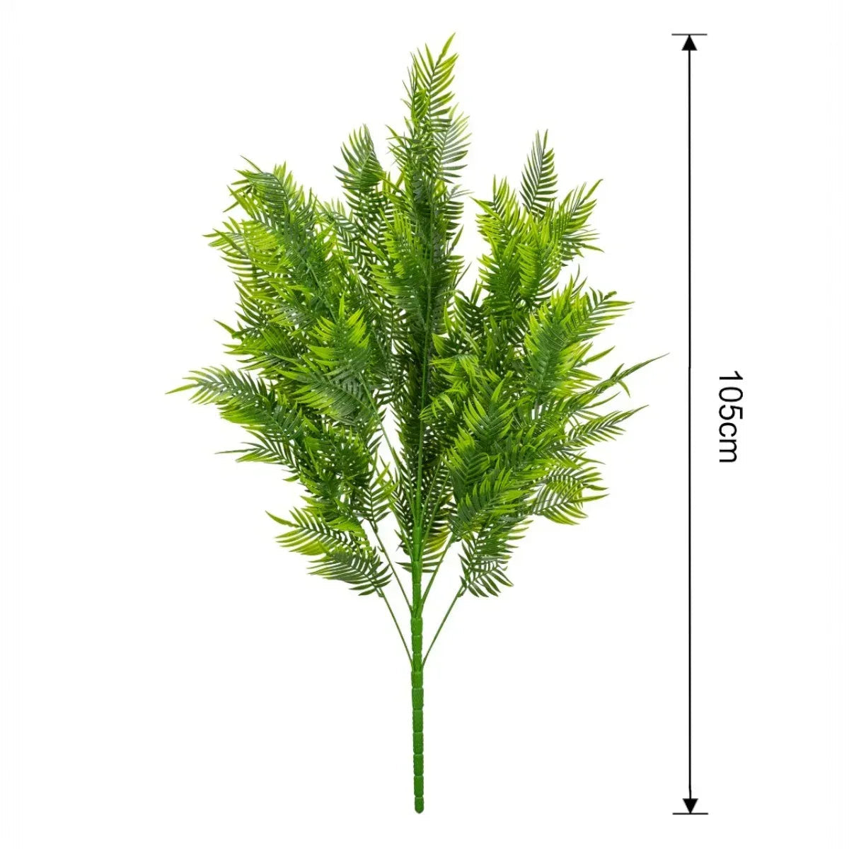 Planta decorativa artificiala, fara ghiveci, tip Areca Palm, Naimeed D6953, 105 cm, Verde