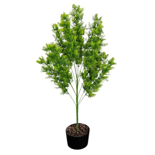 Planta decorativa artificiala, fara ghiveci, tip Chiparos , Naimeed D6958, 105 cm, Verde