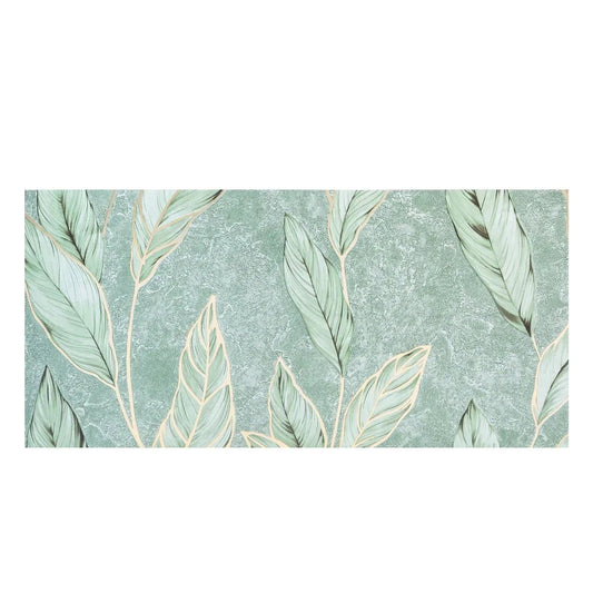 Set 6 panouri decorative autoadezive cu folie de aluminiu, efect marmura, suprafata acoperita 1.08 m², Naimeed D7115, 60x30 cm, Verde