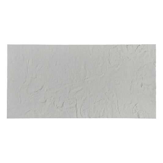Set 4 panouri decorative din praf de piatra, Naimeed D7316, flexibile, ignifuge, strat protector ceramic, rezistente la razele UV, 120x60x0.2 cm, alb