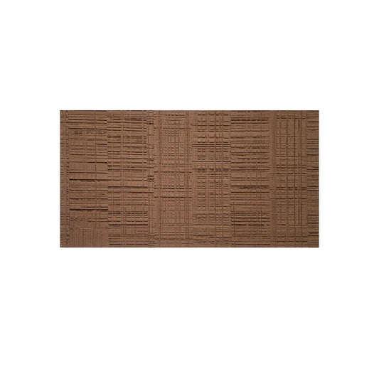 Set 6 panouri decorative din praf de piatra, Naimeed D7329, flexibile, ignifuge, strat protector ceramic, rezistente la razele UV, 120x60x0.2 cm, maro scortisoara