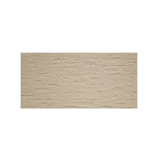 Set 12 panouri decorative din praf de piatra, Naimeed D7351, flexibile, ignifuge, strat protector ceramic, rezistente la razele UV, 120x60x0.2 cm, bej vanilie