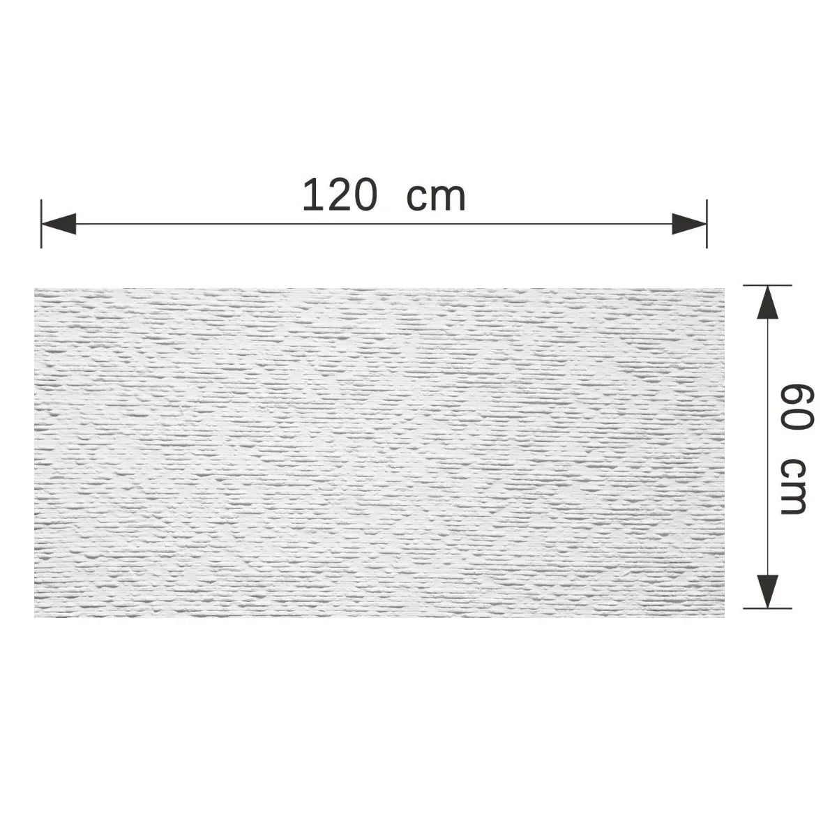 Set 12 panouri decorative din praf de piatra, Naimeed D7356, flexibile, ignifuge, strat protector ceramic, rezistente la razele UV, 120x60x0.2 cm, alb